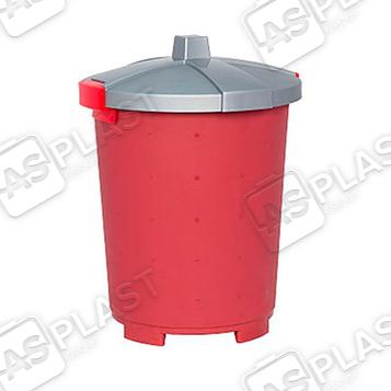 Бак для мусора 45 литров - цвет бордовый